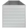 vidaXL Garden Raised Bed Silver Galvanized Steel 126 x 31.5 x 30.3 in