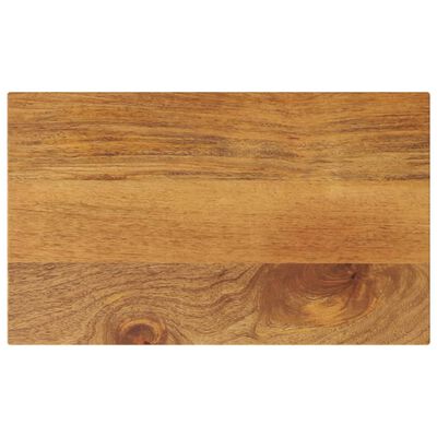 Wooden cutting board with a natural grain finish in rectangular shape
