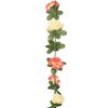 vidaXL Christmas Flower Garland Rose and Champagne