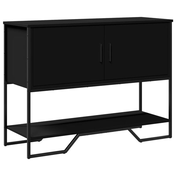 vidaXL Console Table Black Engineered wood Narrow Console Table