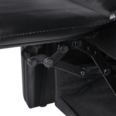 vidaXL Recliner Massage Chair Black Faux Leather