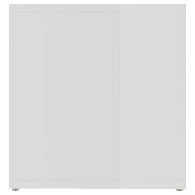 vidaXL TV Cabinets 2 pcs High Gloss White 28.3"x13.8"x14.4" Engineered Wood