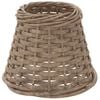 vidaXL Lamp Shade Brown Wicker, Iron Small Decorative Inlays