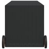 vidaXL Garden Storage Box Black