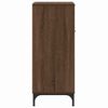 vidaXL Bathroom Cabinet with Drawer Brown Oak 15.55 x 14.17 x 34.65 in