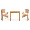 vidaXL Garden Dining Set Teak Solid Teak Wood