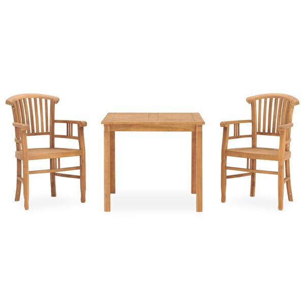vidaXL Garden Dining Set Teak Solid Teak Wood
