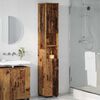 vidaXL Bathroom Cabinet with Storage Old Wood 11.81 x 13.78 x 75.59 in
