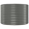 vidaXL Garden Raised Bed Grey Powder-coated steel Large Durable