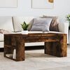 vidaXL Coffee Table Smoked Oak Engineered Wood Small Coffee Table
