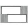 vidaXL Book Cabinet Grey Sonoma Engineered wood Book Cabinet Rectangular
