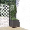 vidaXL Garden Planter Black Polypropylene 53.5 in tall Planters