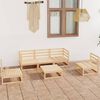 vidaXL Garden Lounge Set Natural Wood Solid Pine wood 6 piece Modular