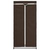 vidaXL Wardrobe Brown Iron frame with fabric cover Medium Wardrobe