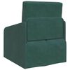 vidaXL Sofa Bed Dark Green 25.59 x 31.50 x 32.68 in Velvet
