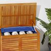 vidaXL Garden Storage Box Natural Solid Acacia wood 59.1 x 19.7 x 22.0 in