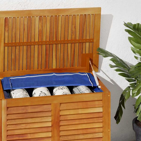 vidaXL Garden Storage Box Natural Solid Acacia wood 59.1 x 19.7 x 22.0 in