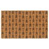 vidaXL Door Mat Natural Coir, PVC 17.7 x 29.5 in Non-slip Coir Doormat