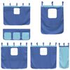 vidaXL Curtain for Loft Bed Blue 100% Polyester Standard Durable