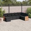 vidaXL Garden Sofa Set Black