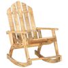 vidaXL Garden Rocking Chair Woodgrain Solid Mango Wood Standard