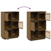 vidaXL Highboard Honey brown Solid pine wood Medium Highboard
