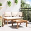 vidaXL Garden Bench 2 pcs Brown Solid Teak wood