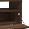 vidaXL TV Cabinet Brown Oak Engineered Wood Medium TV Stand