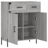 vidaXL Sideboard Grey Sonoma Engineered wood Medium Sideboard