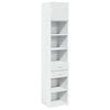 vidaXL Slim Storage Cabinet White Engineered Wood Slim