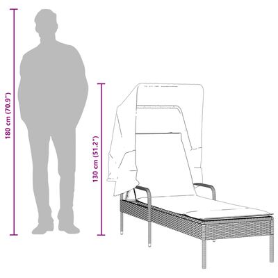 Comparison silhouette showing height of person and chair; overall height of chair when assembled and scale.
