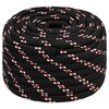 vidaXL Boat Rope Black 0.79 " 328.1 ' Polypropylene