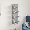vidaXL Wall Bookshelf Gray sonoma Engineered wood Compact Wall Bookshelf