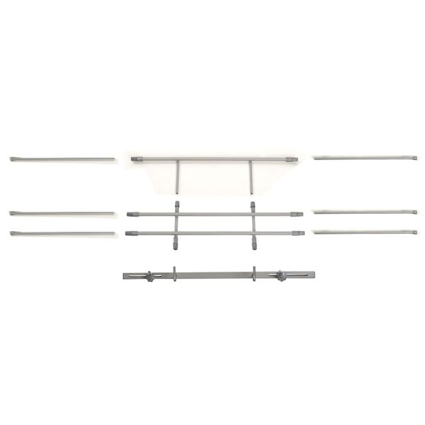 Worldwise Car Dog Guard Silver Aluminum Adjustable Adjustable Armrests