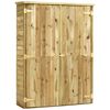 vidaXL Tool Shed Natural Treated pine 48.4 x 19.7 x 67.3 in