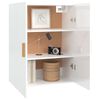 vidaXL Hanging Wall Cabinet High gloss white Engineered wood