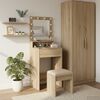 vidaXL Dressing Table with Shelf Sonoma Oak 19.69 x 16.14 x 53.15 in