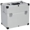 vidaXL Tool Case 15"x8.9"x13.4" Silver Aluminum
