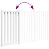 vidaXL Dog Gate Set of 3 White Solid fir wood Foldable Dog Gate