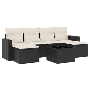vidaXL Garden Sofa Set Black