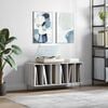 vidaXL Record Cabinet Grey Sonoma Engineered wood, Iron