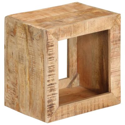 vidaXL Stool 15.7"x11.8"x15.7" Solid Wood Mango