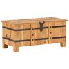 vidaXL Chest Natural wood Solid acacia wood and iron Medium
