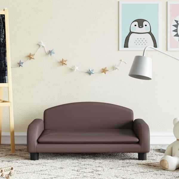 vidaXL Kids Sofa Brown