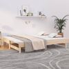 vidaXL Day Bed Natural Wood Solid Pine Wood Double