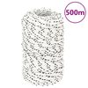 vidaXL Braided Boat Rope White 0.08 "x1640.4 ' Polyester
