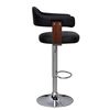 vidaXL Bar Stool Set of 2 Black and Brown