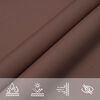 vidaXL Sunshade Sail Oxford Fabric Rectangular 9.8x13.1' Brown