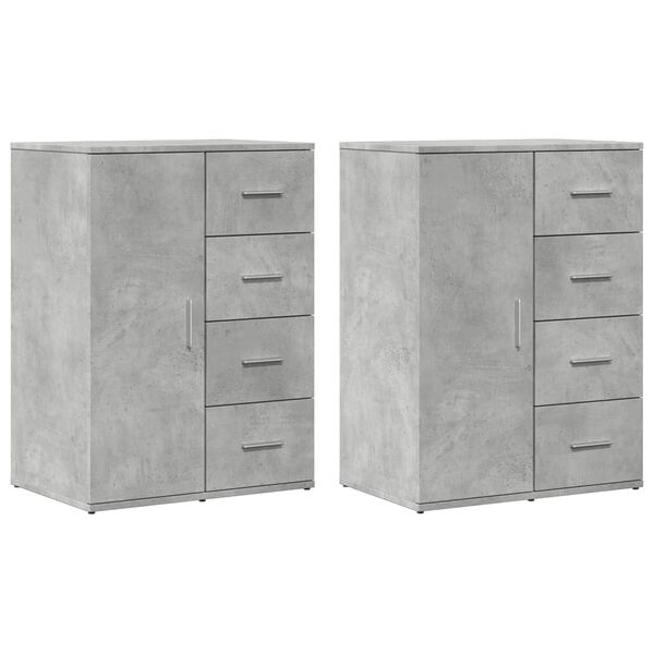 vidaXL Sideboard Concrete Grey Manufactured Wood Medium Sideboard