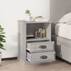 vidaXL Bedside Cabinet Set of 2 Gray Sonoma Engineered wood